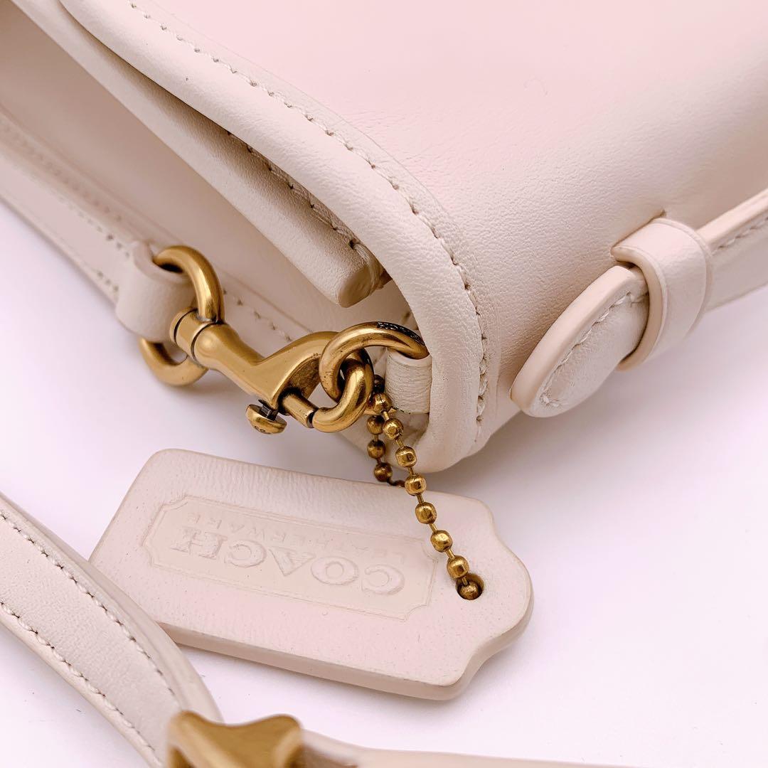 【極美品】コーチ アーカイブ復刻 ショルダーバッグ 2way 白 C3486