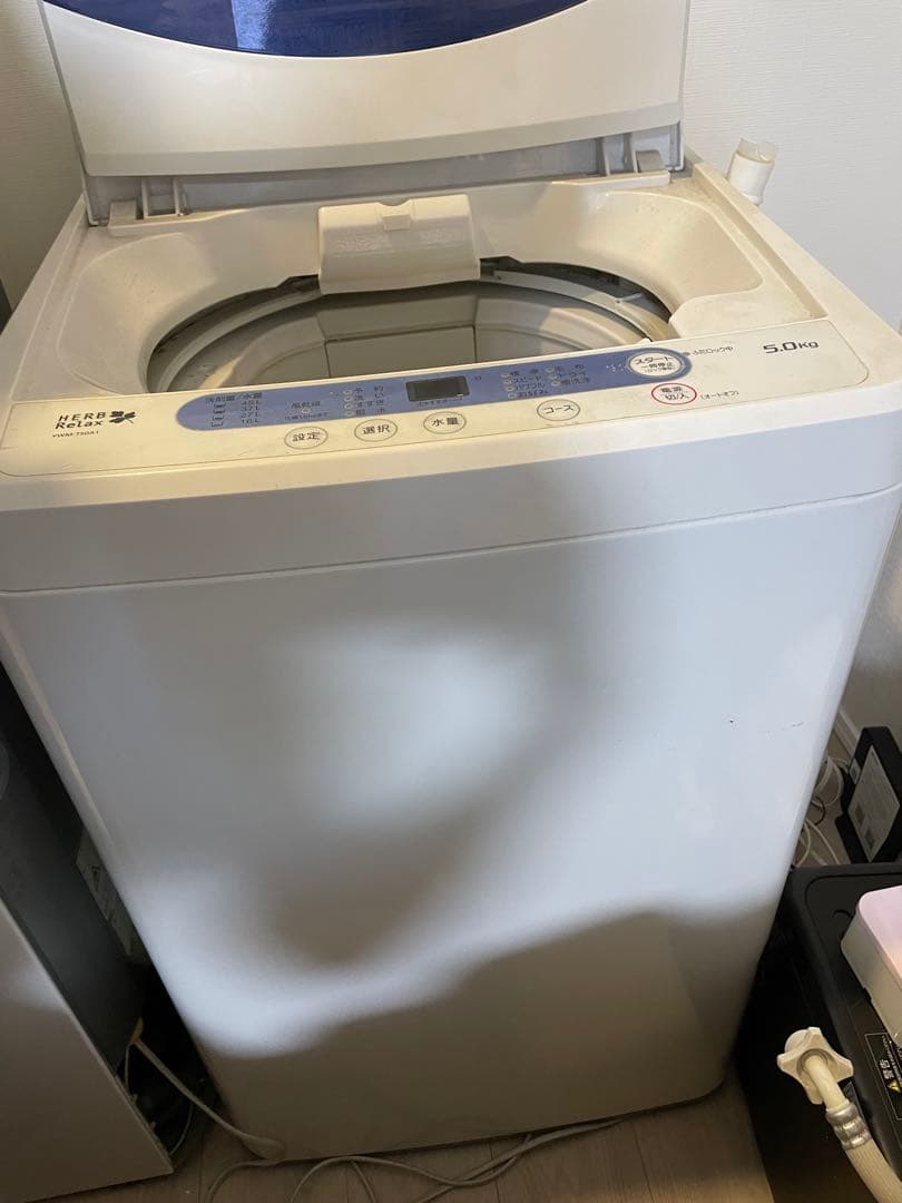 【動作良好】ヤマダ電機 全自動洗濯機 5kg YWM-T50A1 一人暮らし
