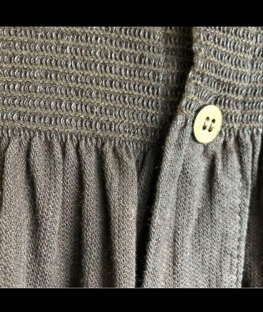 値下げ【美品】plantation シャーリングデニム　ブラウス