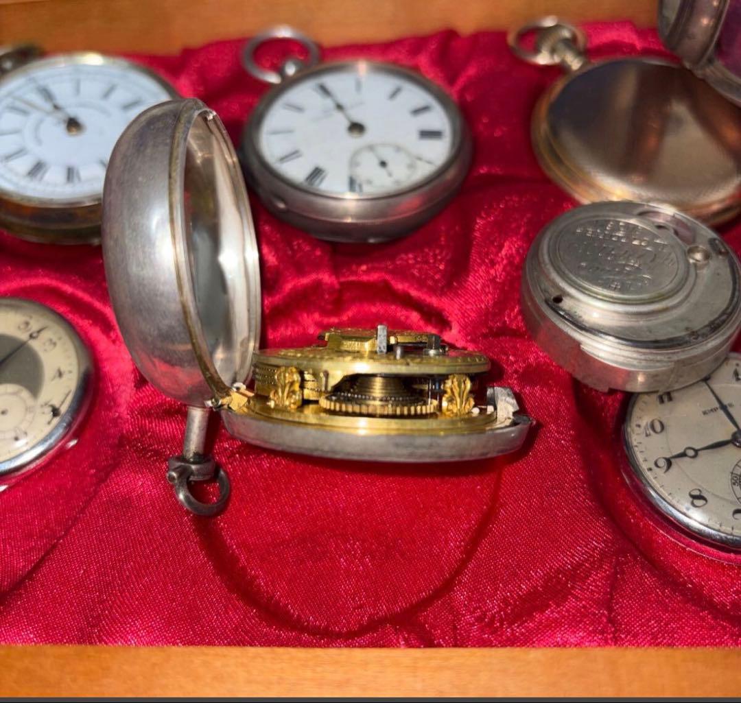 10個の懐中時計セット
