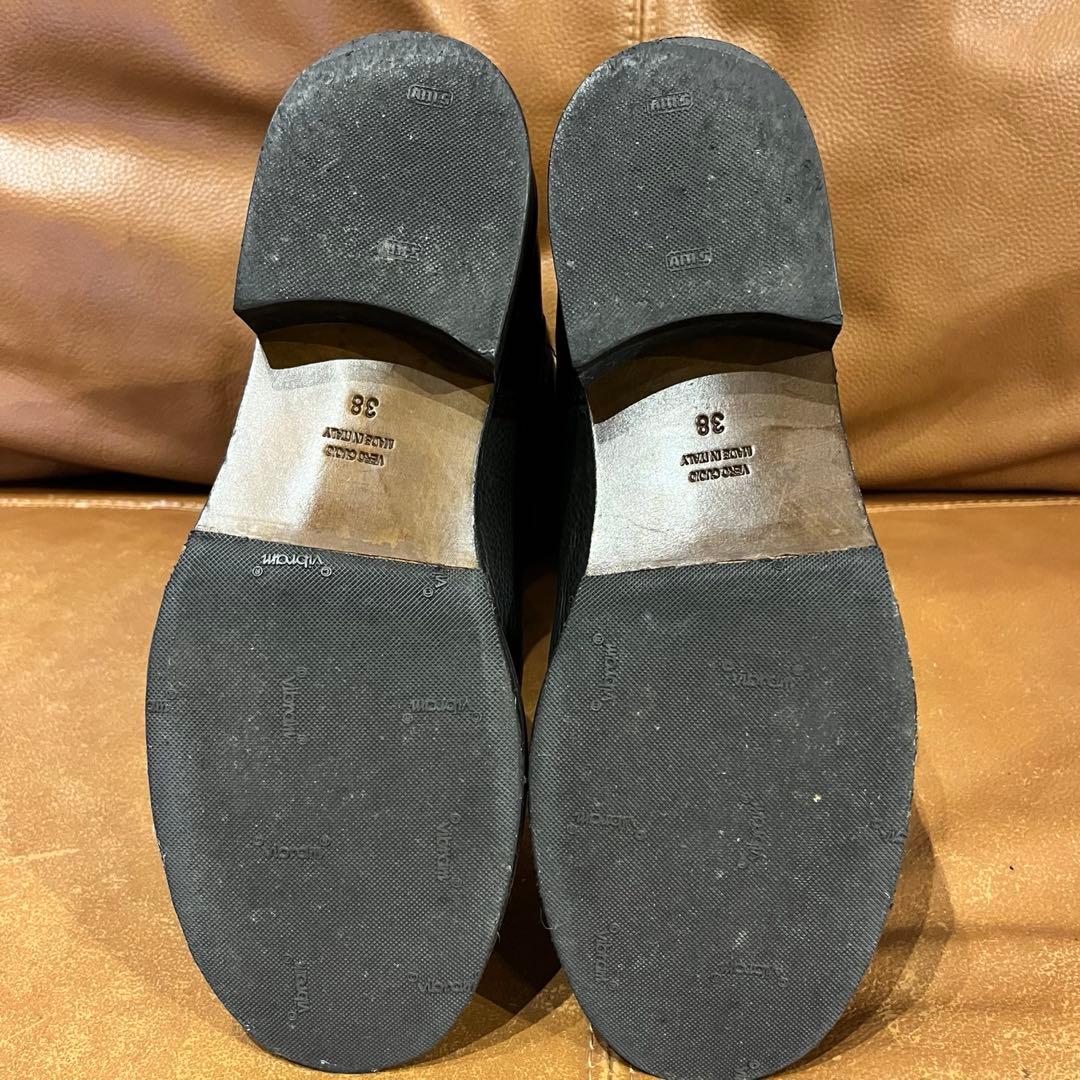 【はな】本革レザー ファビオルスコーニ エンジニアブーツ 24.0 黒