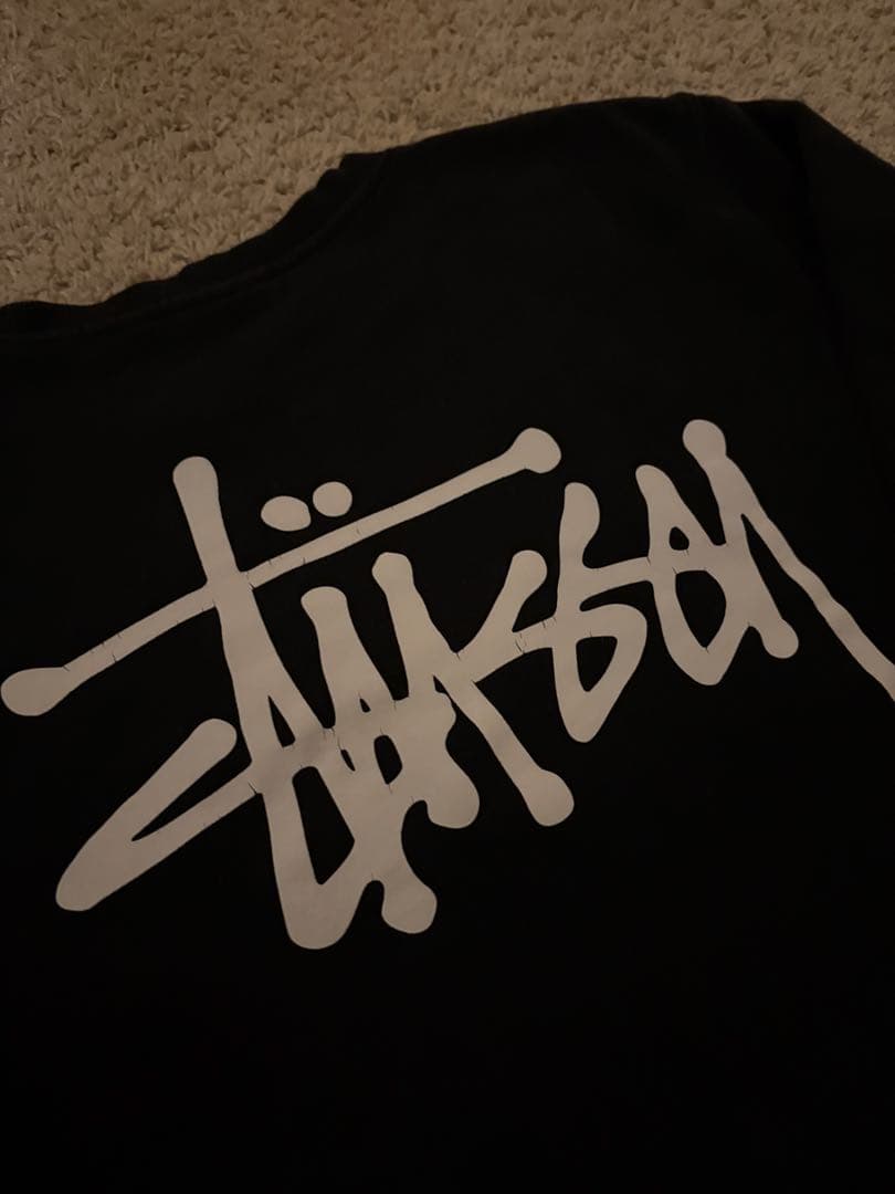 Stiissy ブラックスウェットSサイズ ステューシー stussy