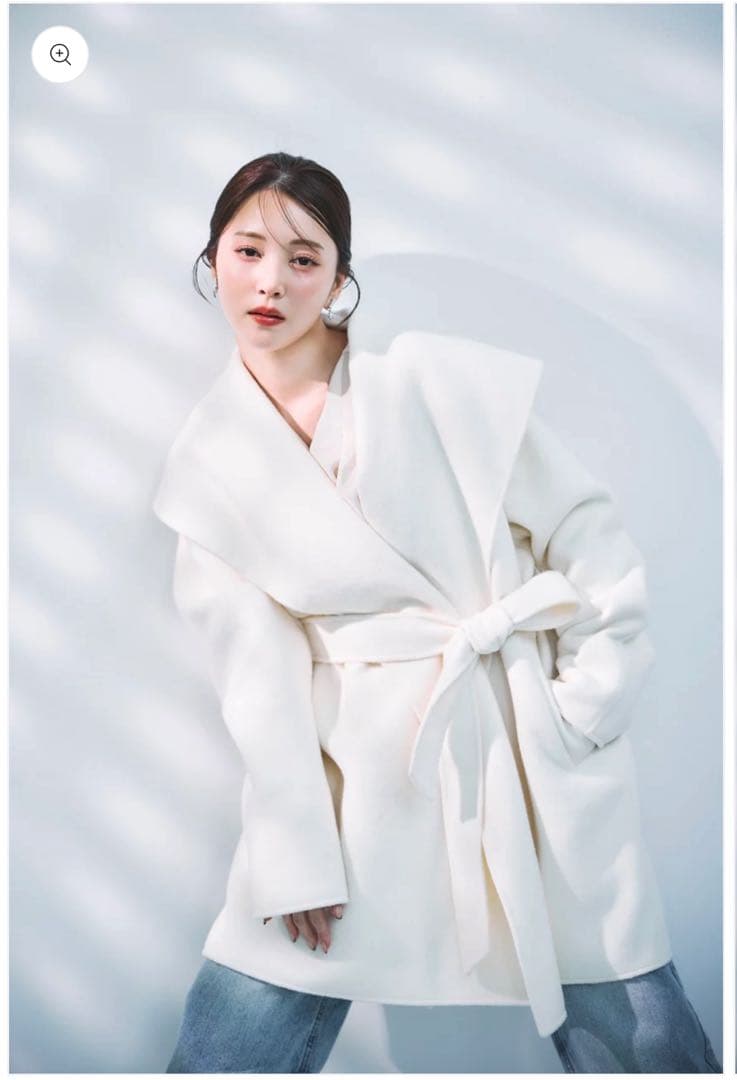 【完売品】polaura ポローラ ショールカラーウールミドルコート