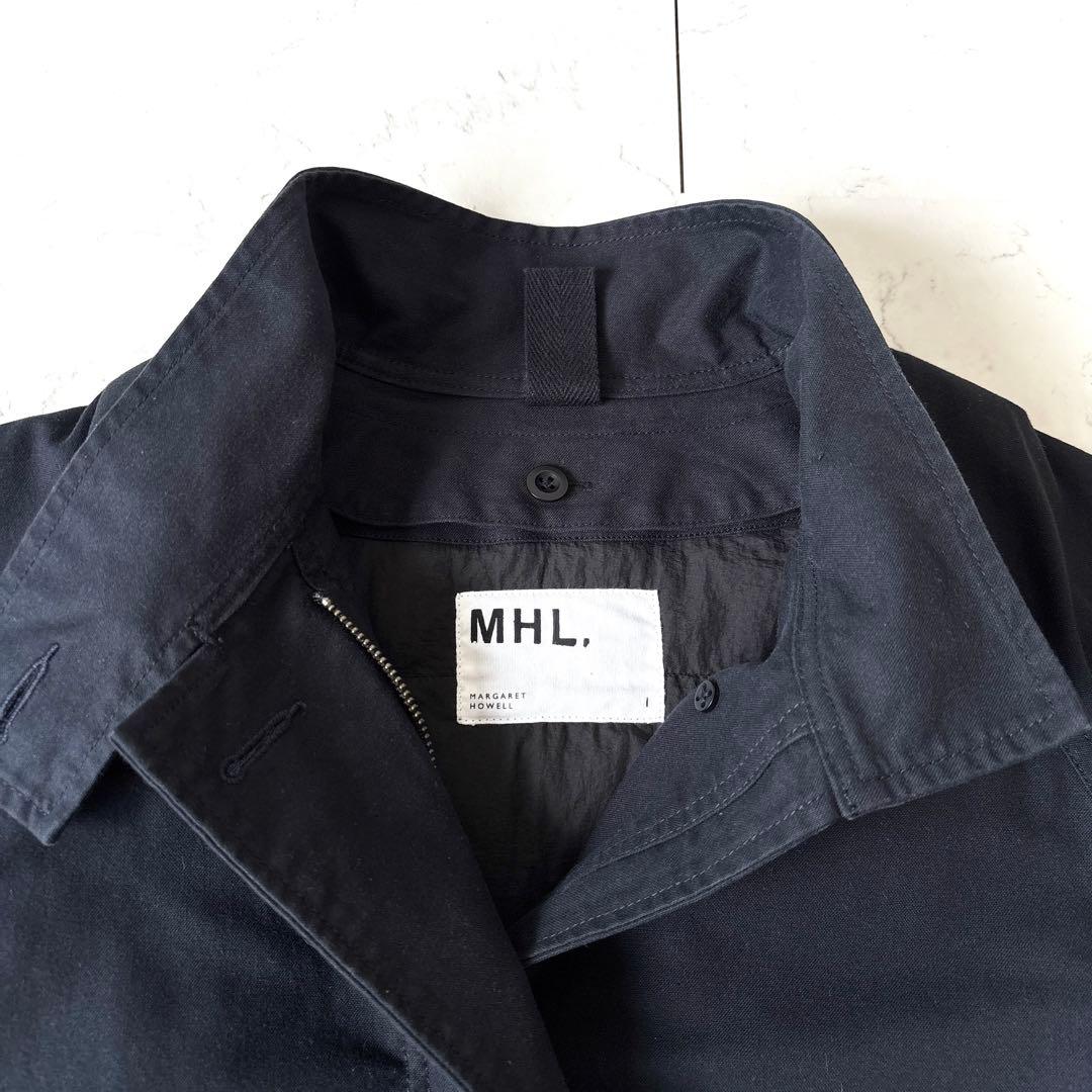 美品 MHL. ダウンライナー付 2way ステンカラーコート ネイビー 大き目