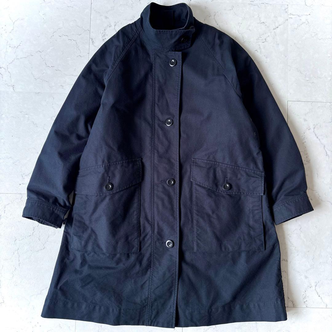 美品 MHL. ダウンライナー付 2way ステンカラーコート ネイビー 大き目