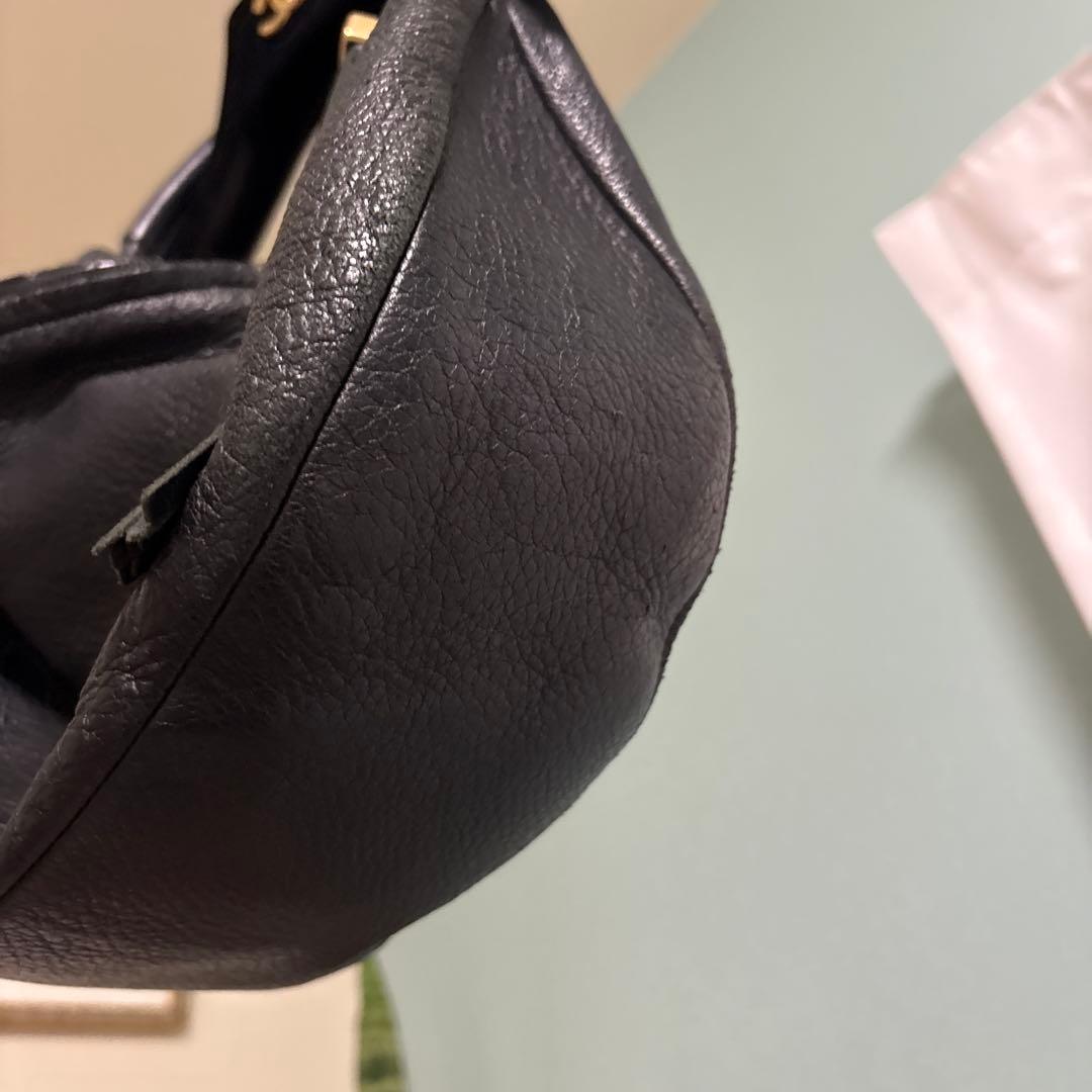686 CHANEL正規品バック　ブラック　ワンショルダー　フリンジ　レザー