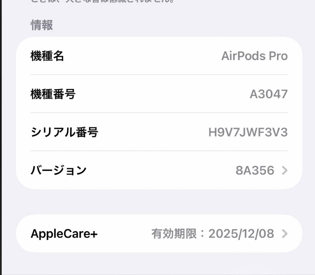 Apple AirPods Pro2 本体