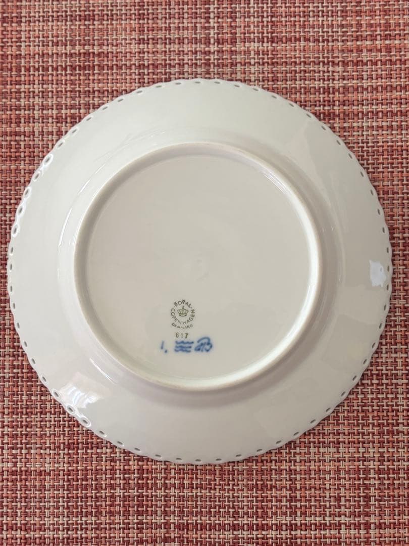 Tatara さん専用　ブルーフルーテッド フルレース 17cm 6枚セット