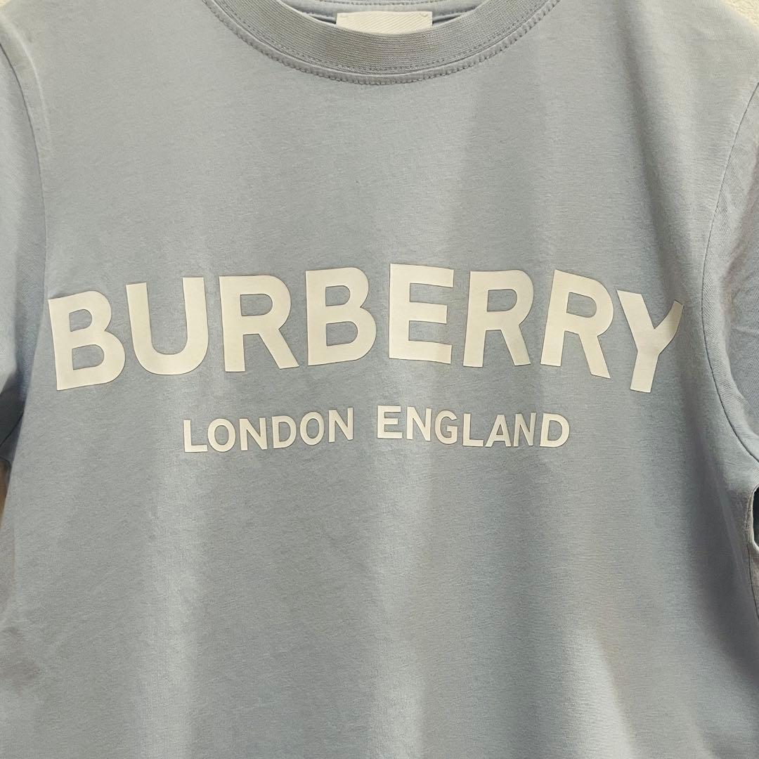 チョビ様 現行白タグ　BURBERRY Tシャツ 140cm ライトブルー