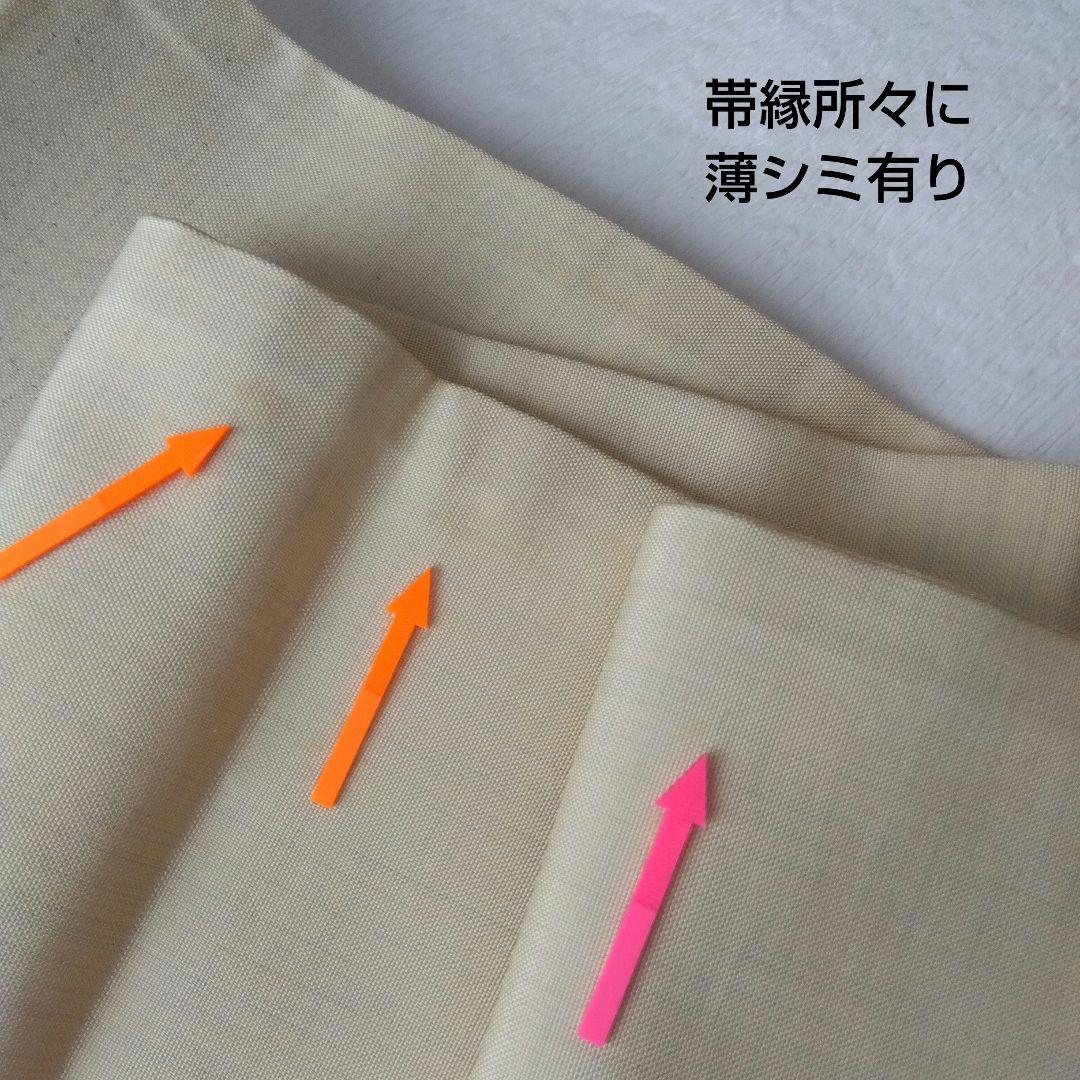 ◆未使用美品◆袋帯 花吹雪 グレーベージュ 紬正絹 小紋 付下げ お花見 観劇