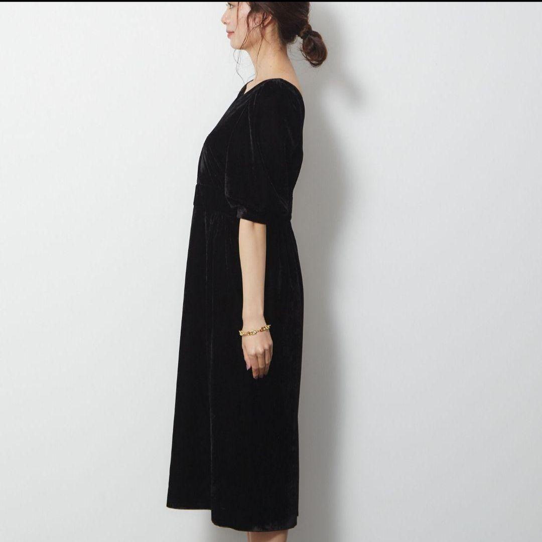Rouge vif la cle　ベルベットカシュクール　ワンピース 38