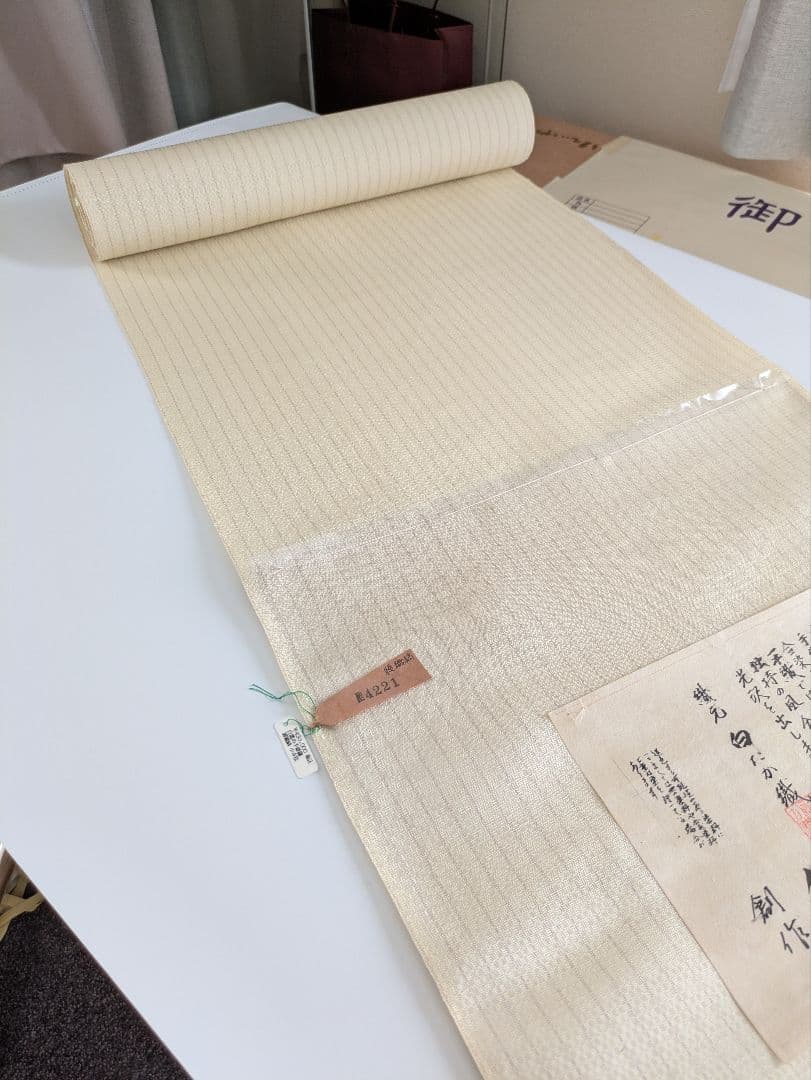 白鷹綾織佐藤新一高級手織りお仕立て代込