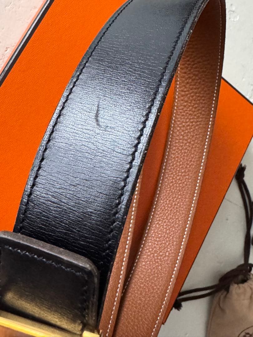エルメス HERMES コンスタンス　Hバックル リバーシブル ベルト