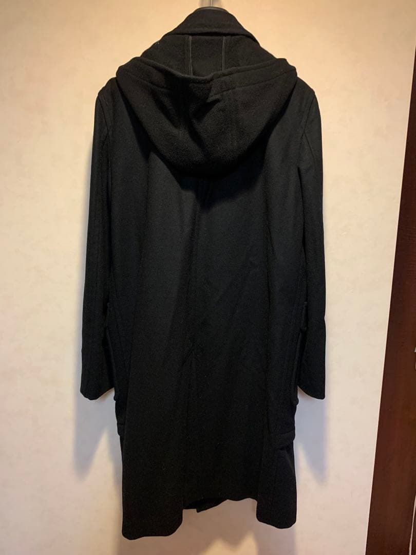 激レア美品コムデギャルソンオムプリュス黒フェイクレイヤードダッフルフードコートL