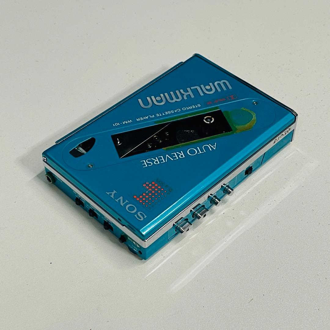 SONY WM-101 ウォークマン ステレオカセットプレーヤー 青現状品