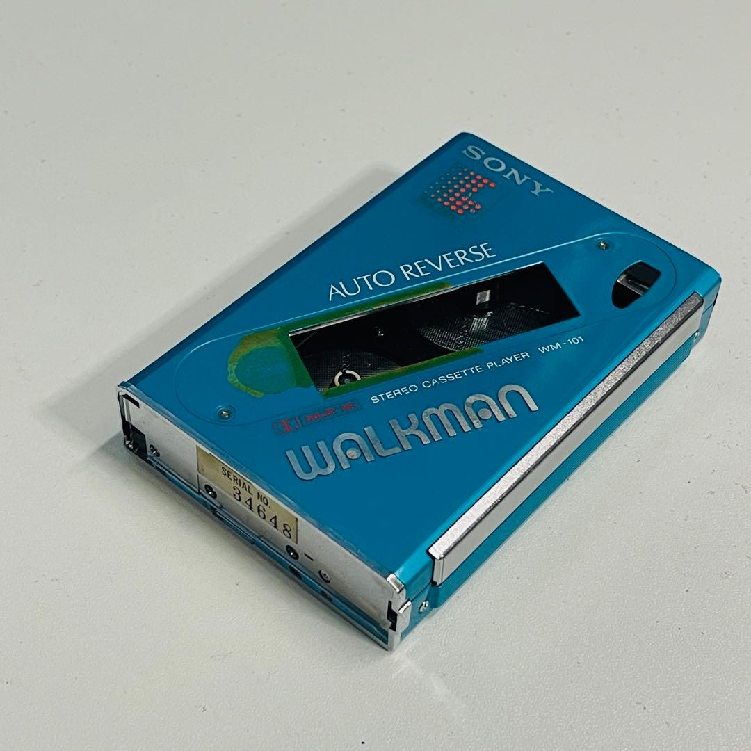 SONY WM-101 ウォークマン ステレオカセットプレーヤー 青現状品