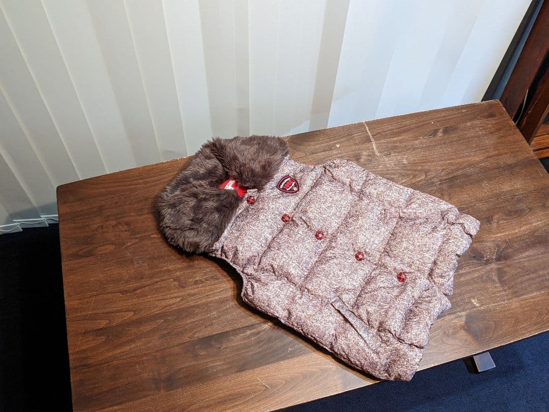 マリクレール　スポーツ　ダウン　ベスト　2way ファー　裏　フリース　　ゴルフ