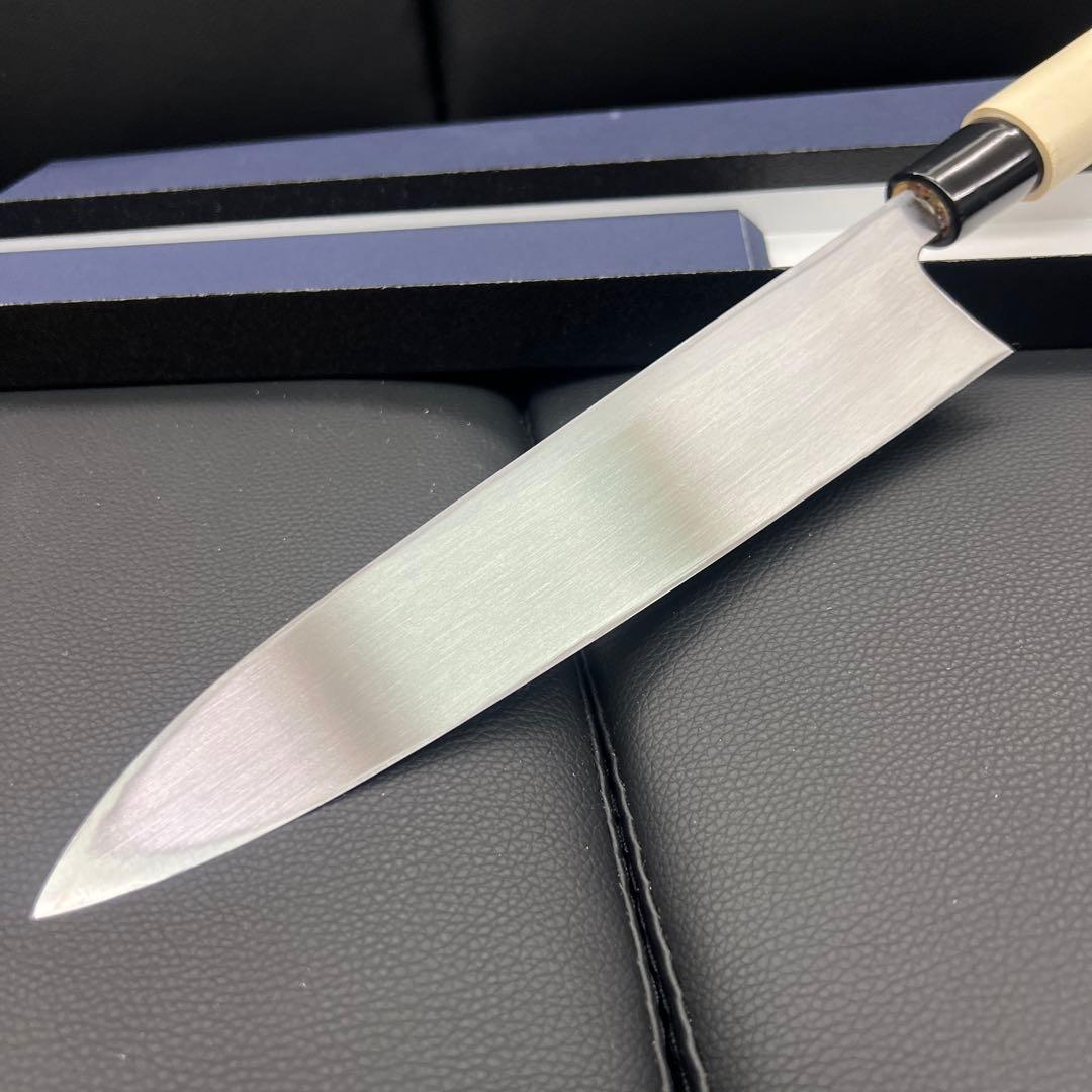 ★新品送料込堺正孝白鋼身卸包丁210mm七寸右片刃和包丁堺打刃物化粧箱入り