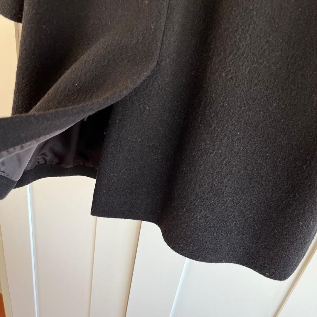 APC アーペーセー　ノーカラーウールブラックコート　34 S