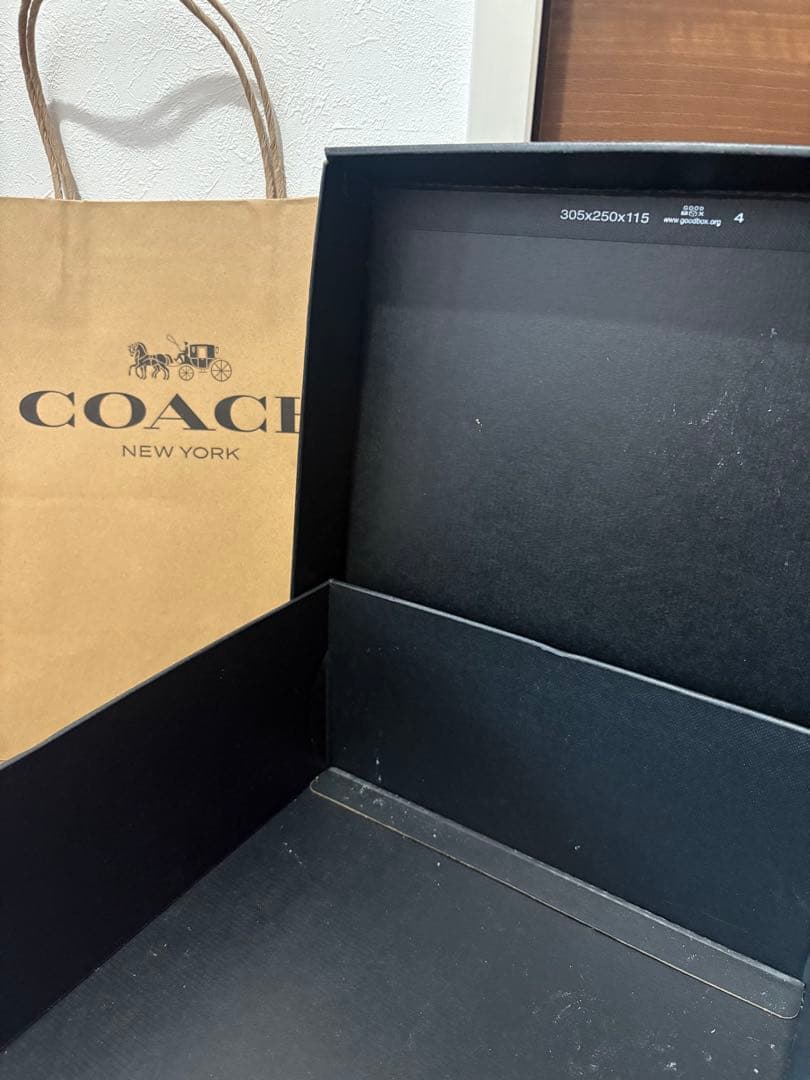 K*様 【即日配送】coach ショートブーツ　厚底　箱、袋付き 匿名配送　宅配