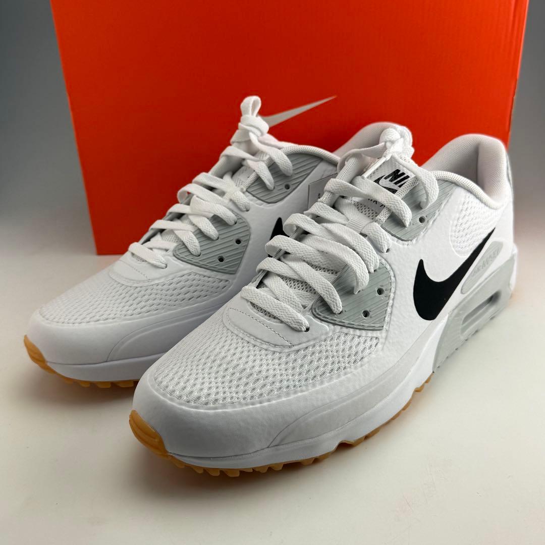 28cm ナイキ エアマックス90 G \"ホワイト/ブラック\" ゴルフシューズ