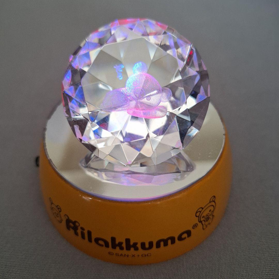 リラックマ クリスタルオブジェ ライト付き