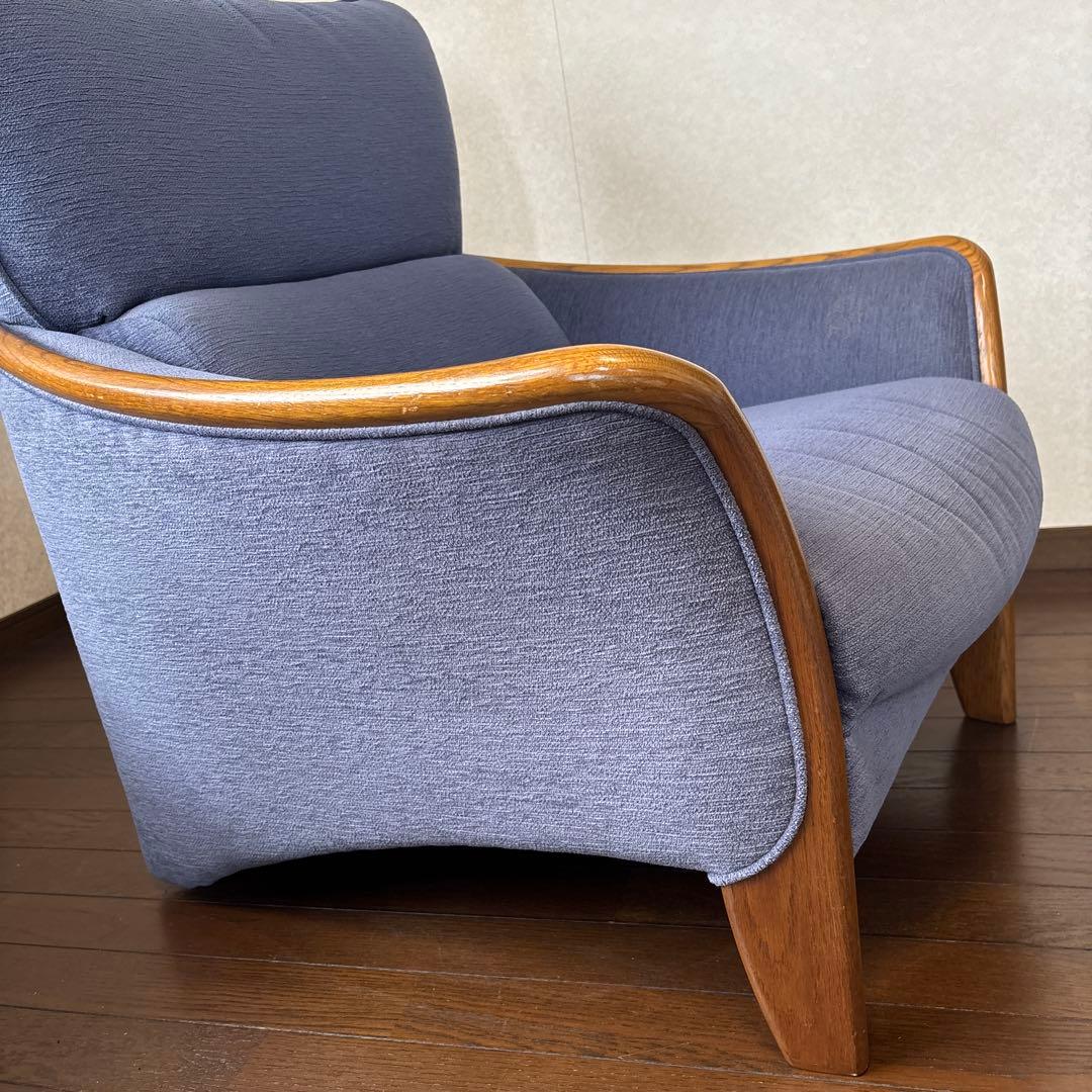 【良品】浜本工芸 シングルソファ 1P ソファ チェア