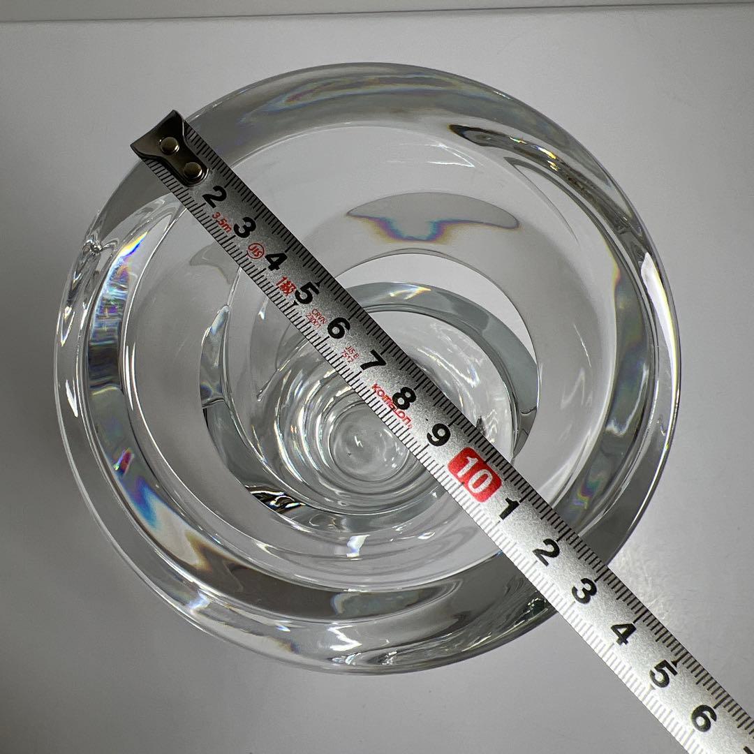 バカラ　トルネード　花瓶　高さ22.8㎝　東Y7-1119☆1Fトトコ