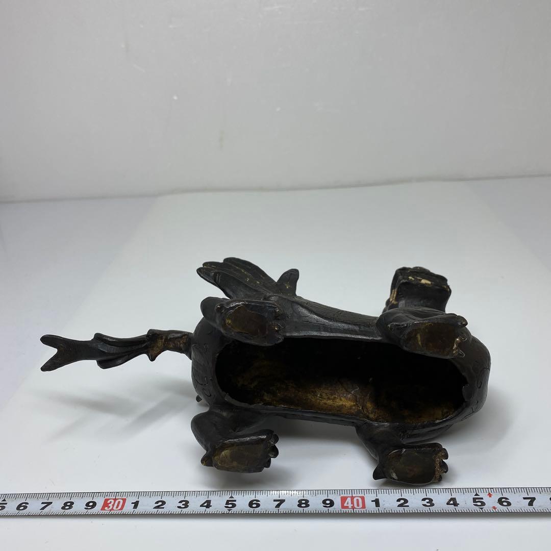 古銅　珍獣置物　831g 20.5㎝　トトオ　東さ7-0708☆2F