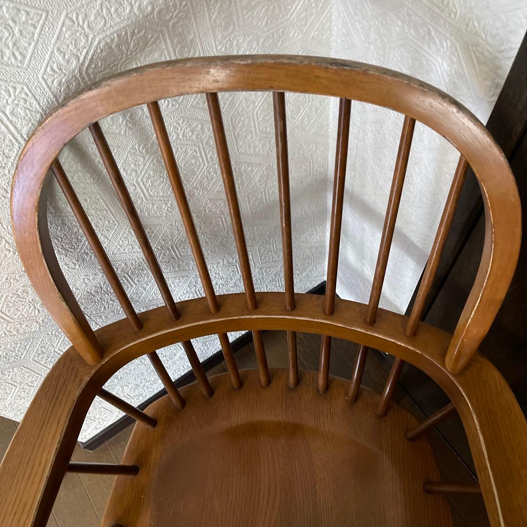 柏木工　アンティーク　肘掛け付き　ウィンザー　カントリー　チェアー　1脚