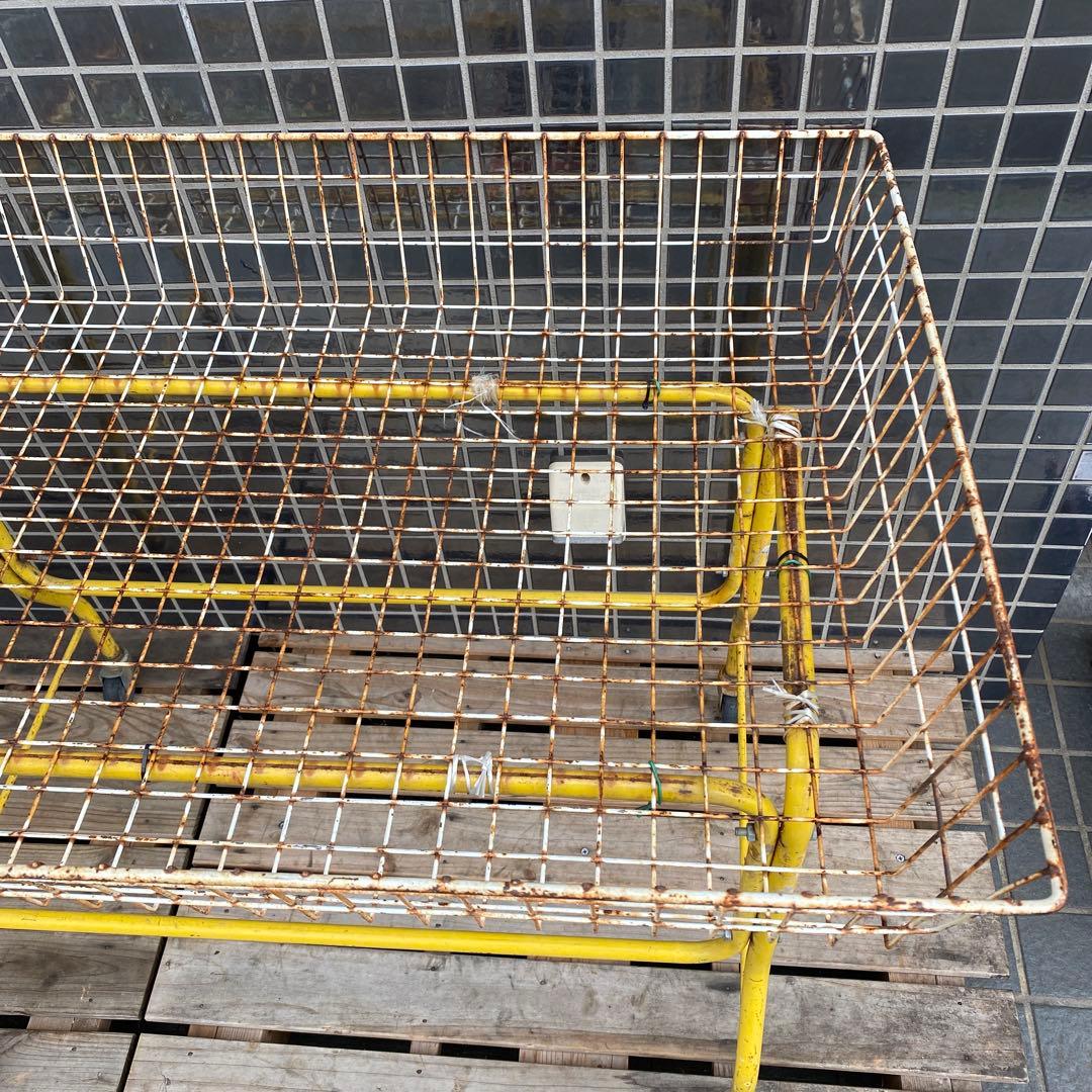 昭和レトロ 業務用カート 店舗什器 シャビー タイヤ付き インテリア