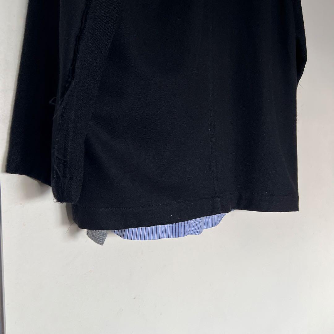 COMME des GARCONS SHIRT｜ストライプシャツ切替ニット