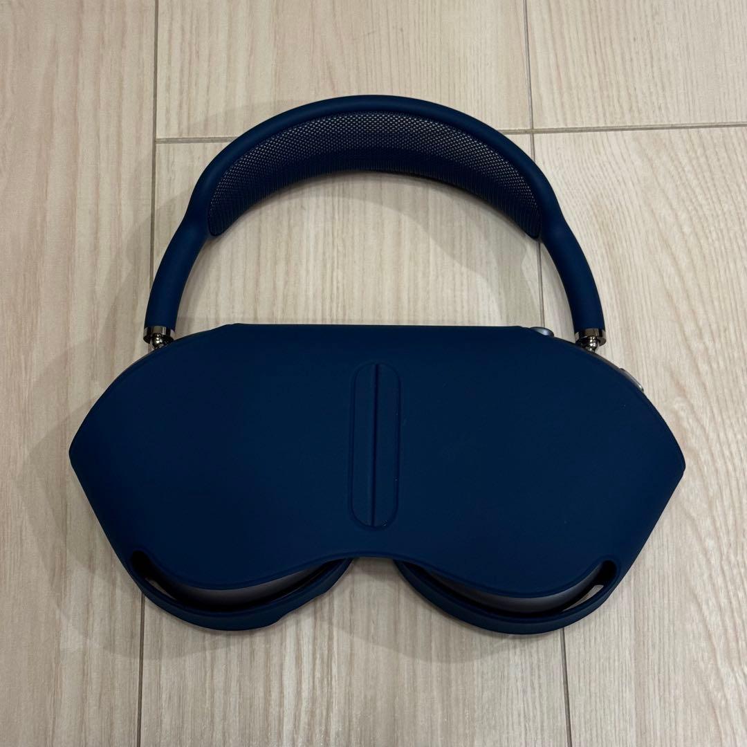 M*d様 ブルー ワイヤレスヘッドホン オーバーイヤー型