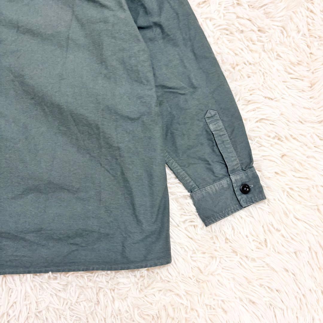 マーガレットハウエル MHL. バンドカラーシャツ ミッドグレー Ⅱ