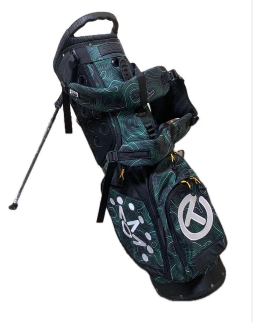 新品未使用　スコッティキャメロン　キャディバッグ　スタンド式　ブラック&グリーン