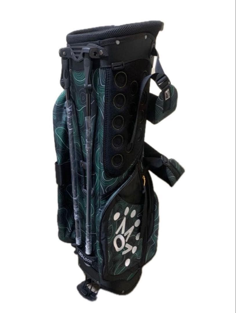 新品未使用　スコッティキャメロン　キャディバッグ　スタンド式　ブラック&グリーン