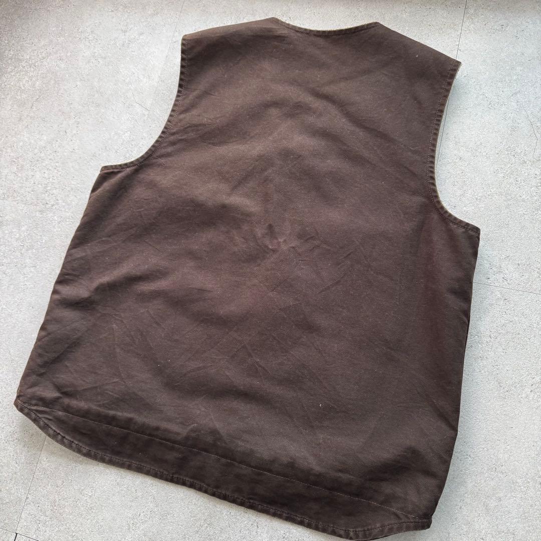 極上 90s カーハート ダックベスト ボア v26 DKB XL tall