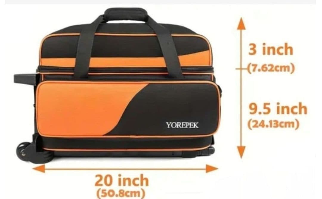 ボウリングバッグ2個用　新品　未使用　コンパクト設計　ボウリングボール