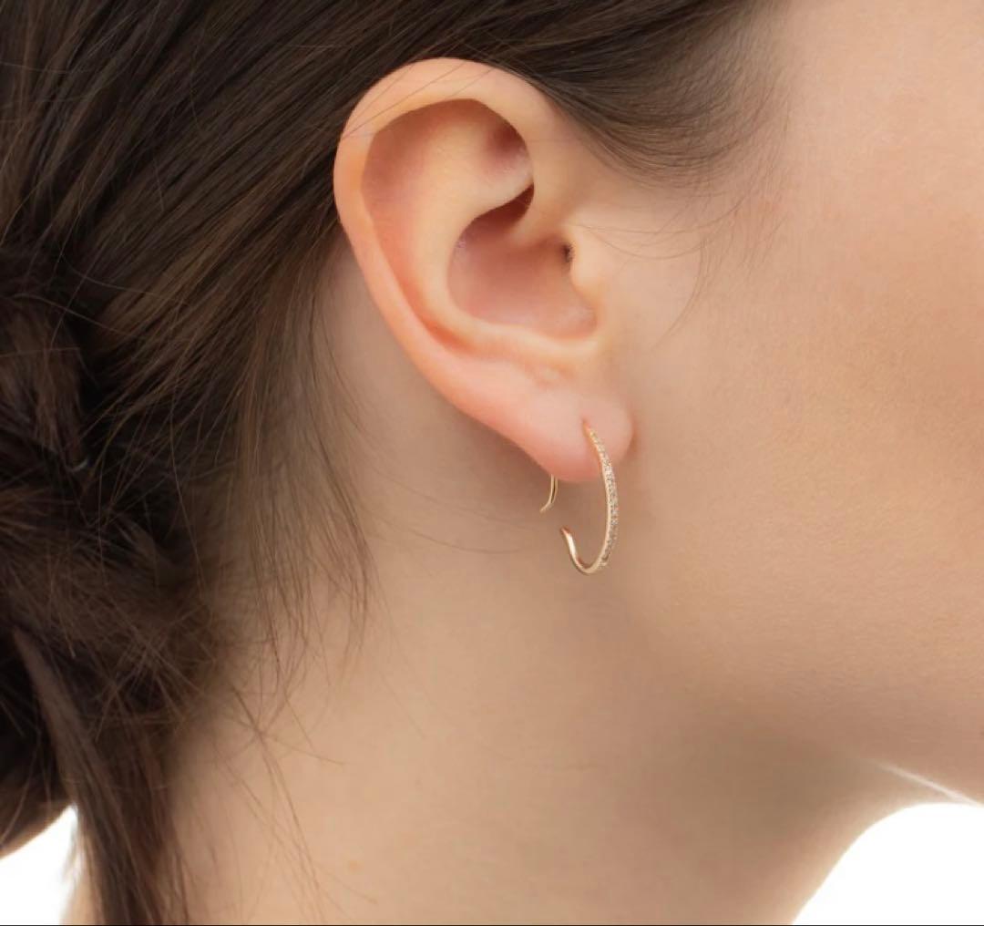 ひろこ　！　 ヒロタカ　GOSSAMER ダイヤモンド ピアスL 片耳