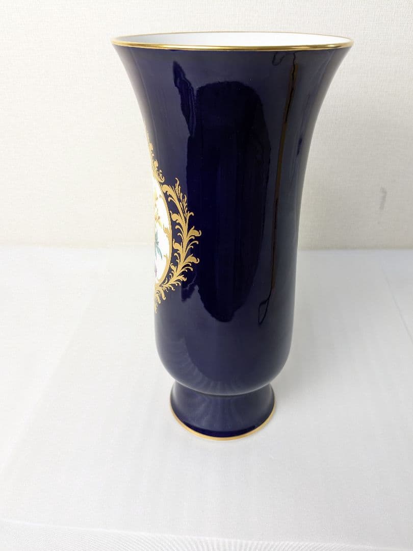 マイセン コバルト フラワーベース 花瓶