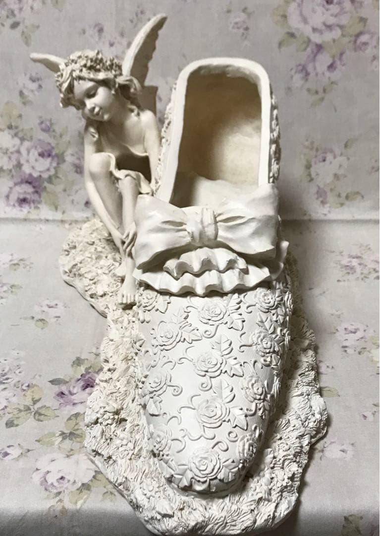 お値下げ‼️妖精　薔薇のパンプスとフラワーフェアリー