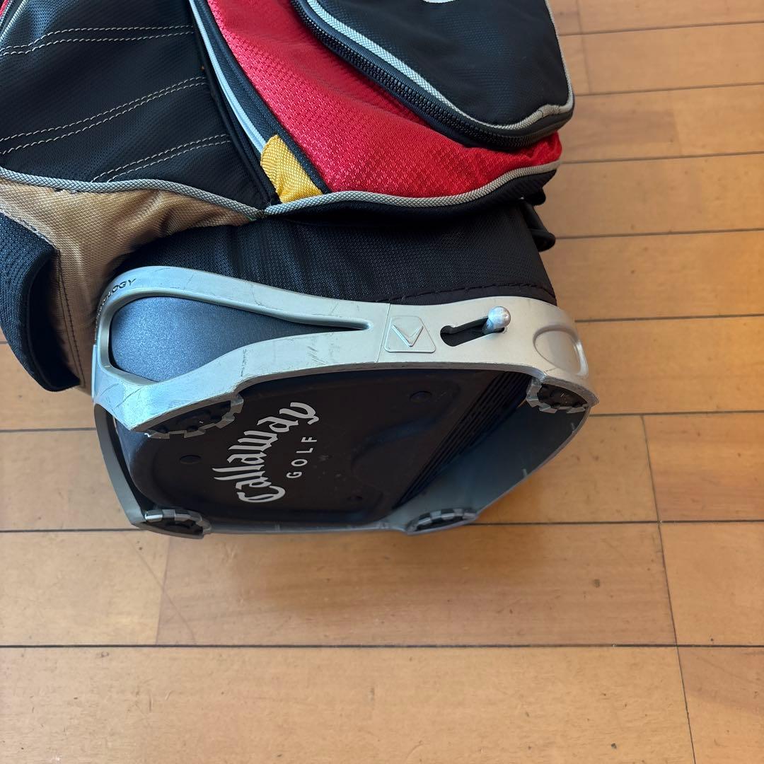 Callaway ゴルフキャディバッグ 赤黒 5仕切り