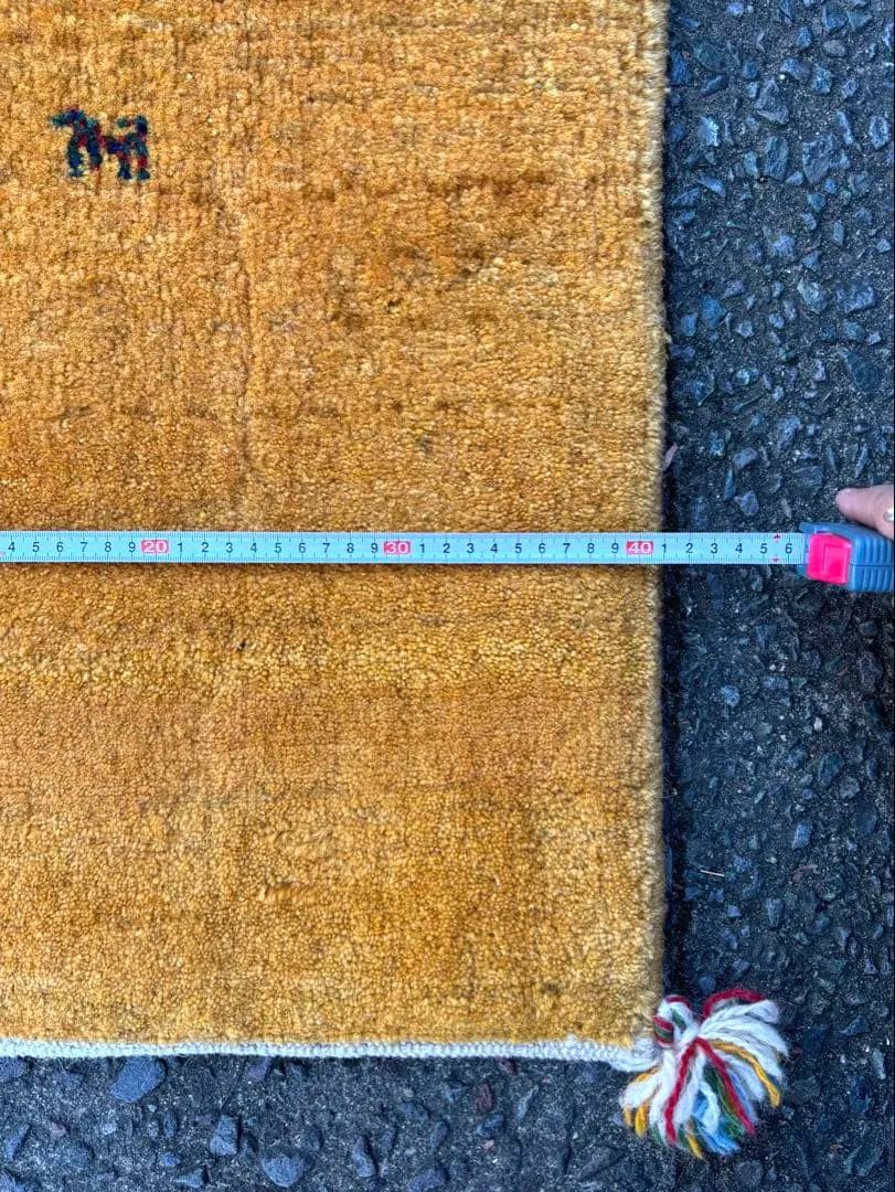 693 ヴィンテージ イラン製 ギャッベ ランナー 細長 動物模様 百貨店購入