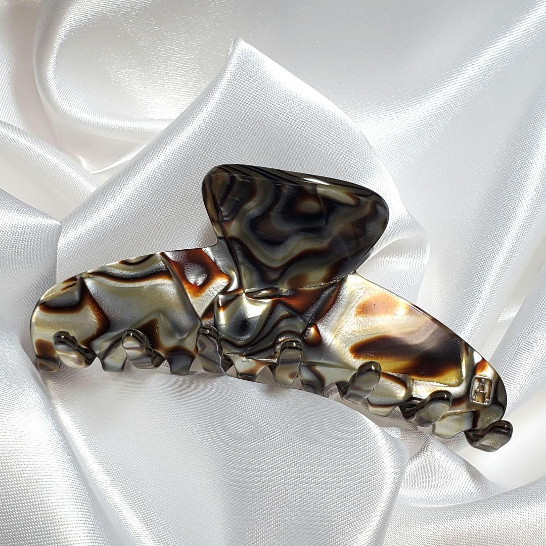 【極美品】アレクサンドルドゥパリ オニキスヘアクリップh013