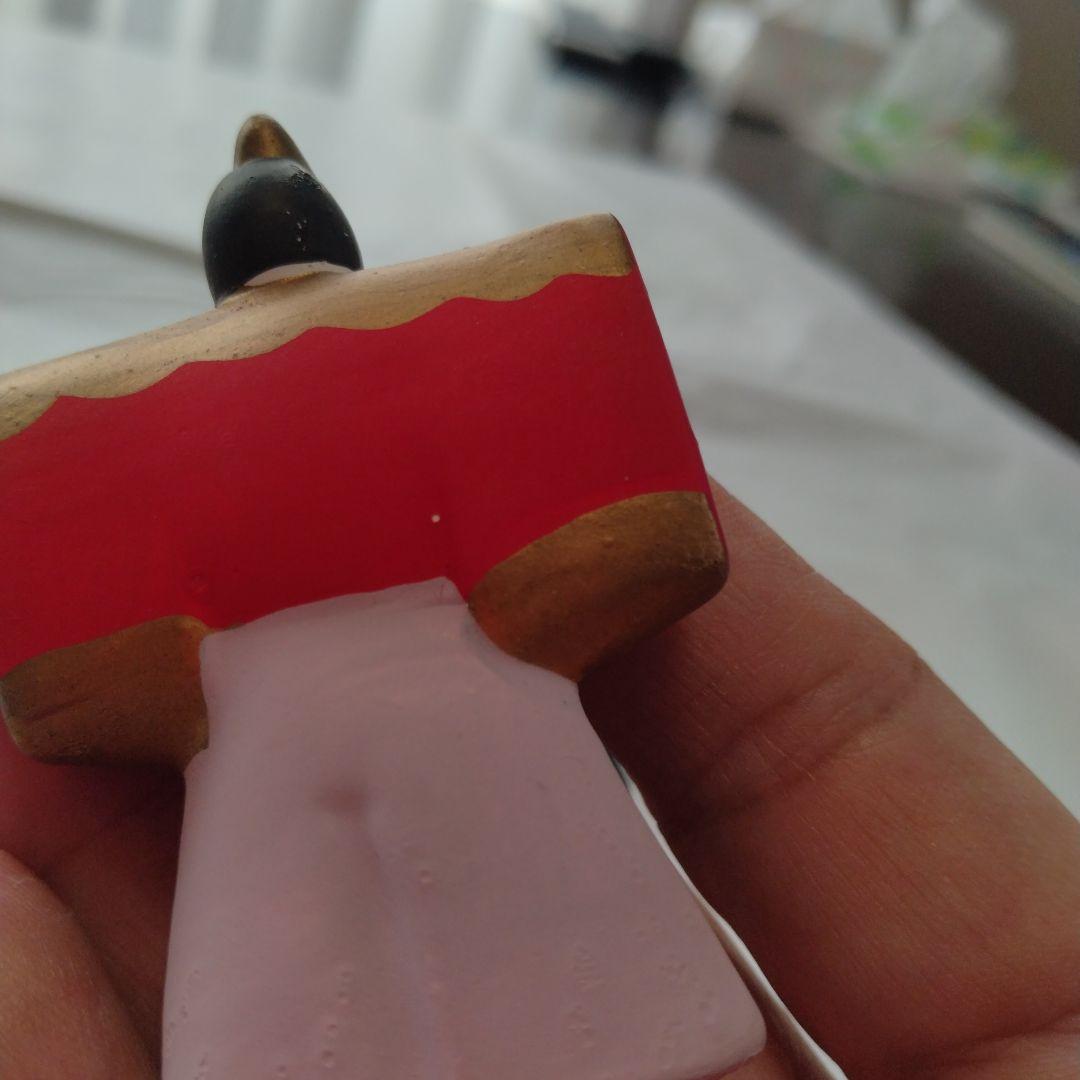 【U636】小さな 雛人形　内裏様のみ 陶器　京都人形