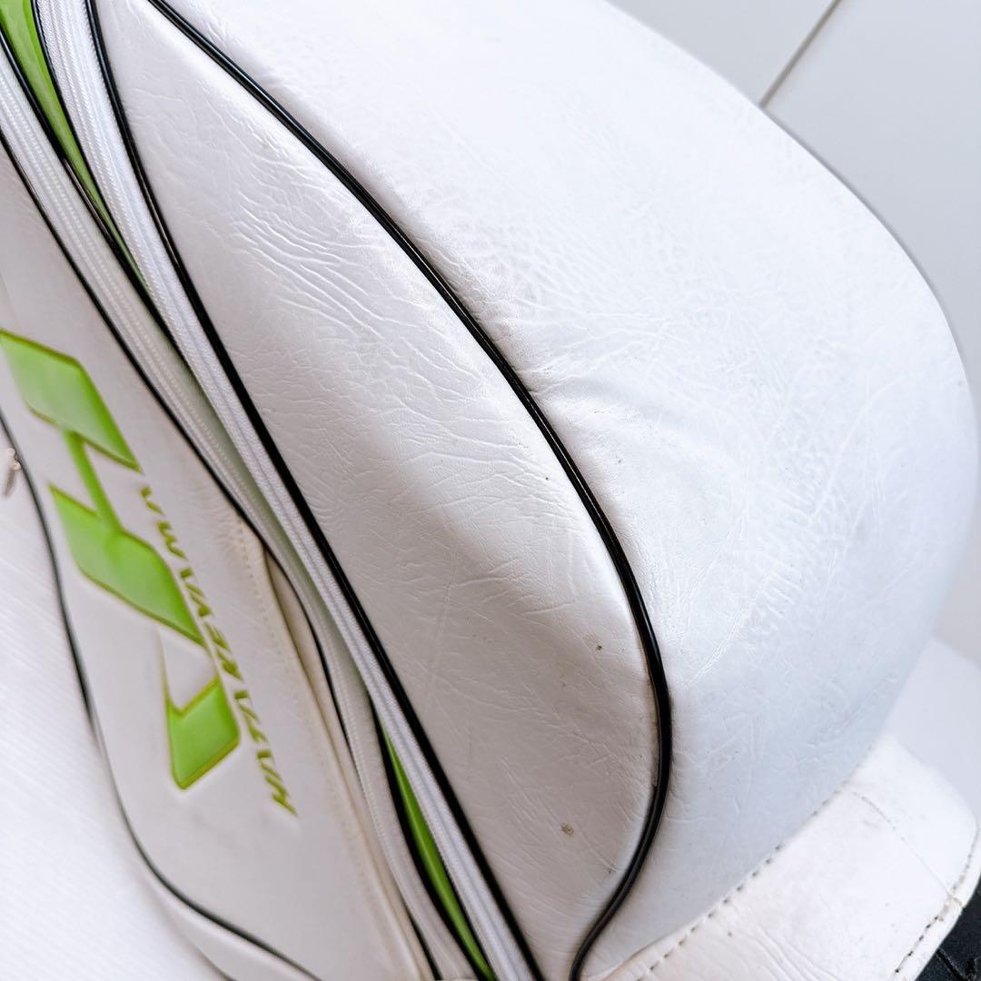 ハタケヤマ（HATAKEYAMA）　キャディバッグ　白（ホワイト）カート式