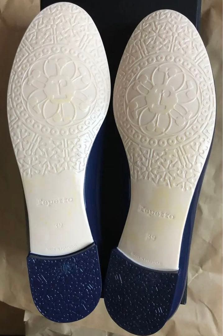 新品未使用Repetto ネイビー レインバレエシューズ39