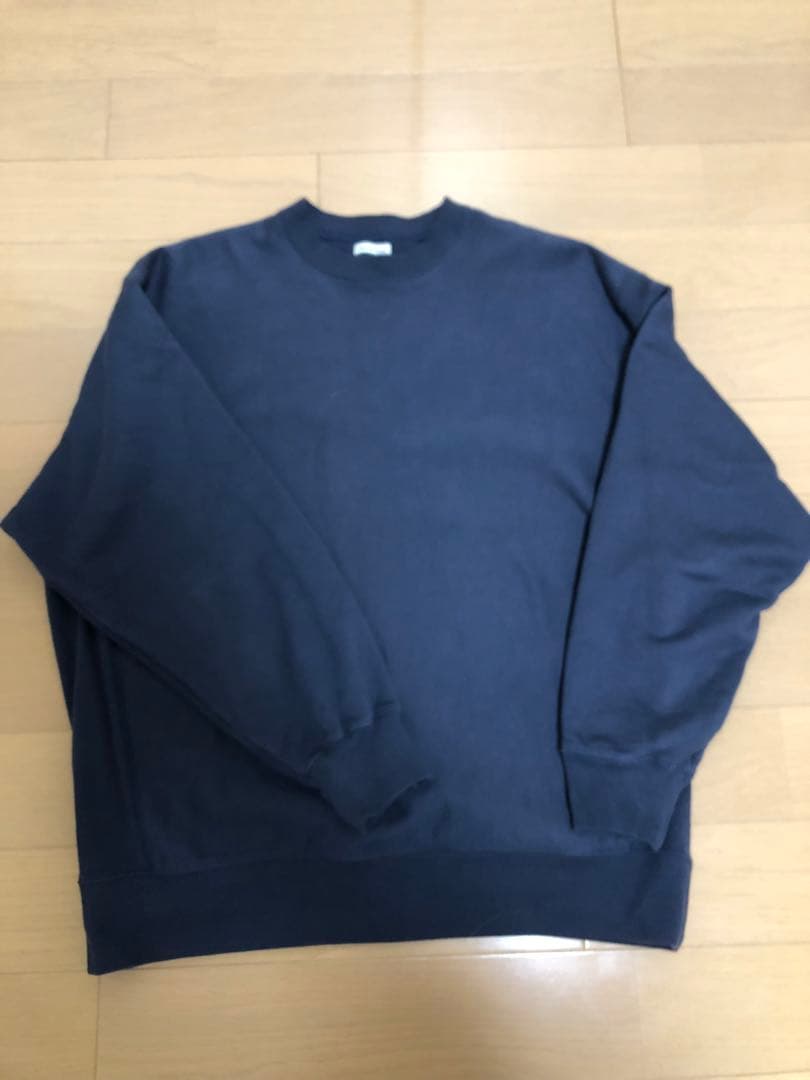 スティーブンアラン 起毛　裏毛セットイン クルーネック スウェット　L