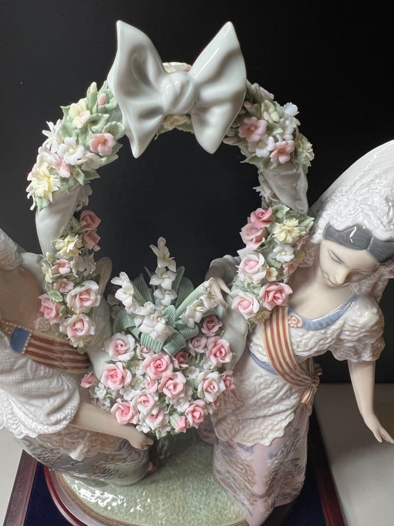 【アンティーク】美品 LLADRO リヤドロ 献花 世界限定3000 古美術品