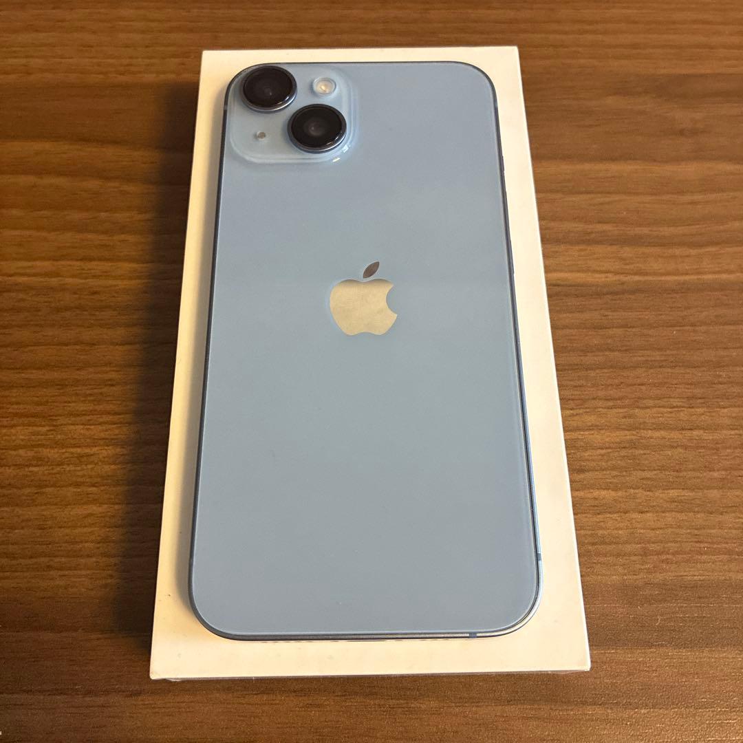 【付属品新品】Apple iPhone 14 128gb SIMフリー ブルー